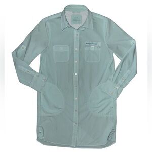 Vineyard Vines Green Striped Button Down Shirt